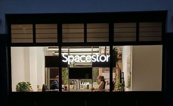 Illuminated signage example