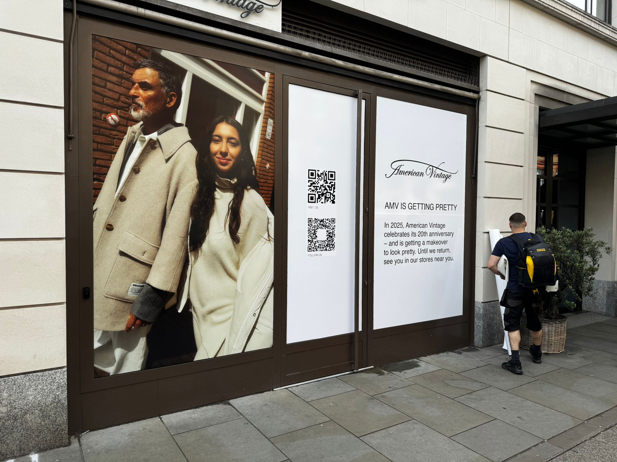 Printed window vinyl/posters example