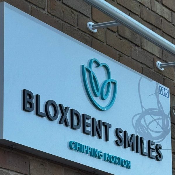 Bloxdent Smiles dental signage