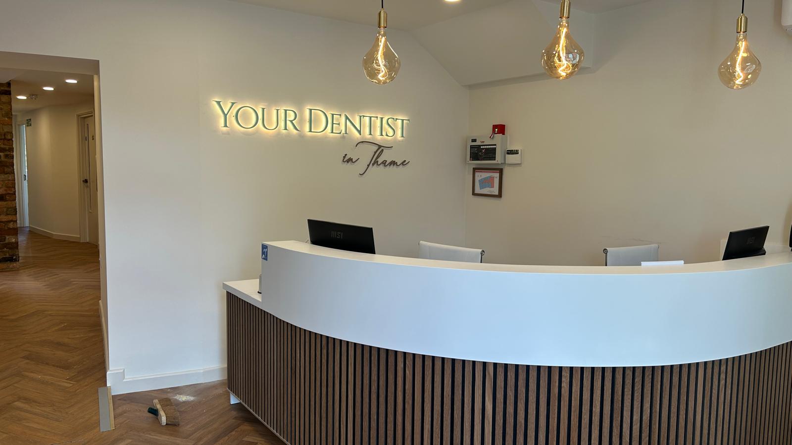 Reception and lobby branding
