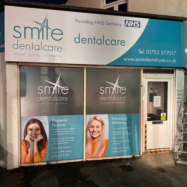 Smile dental care signage