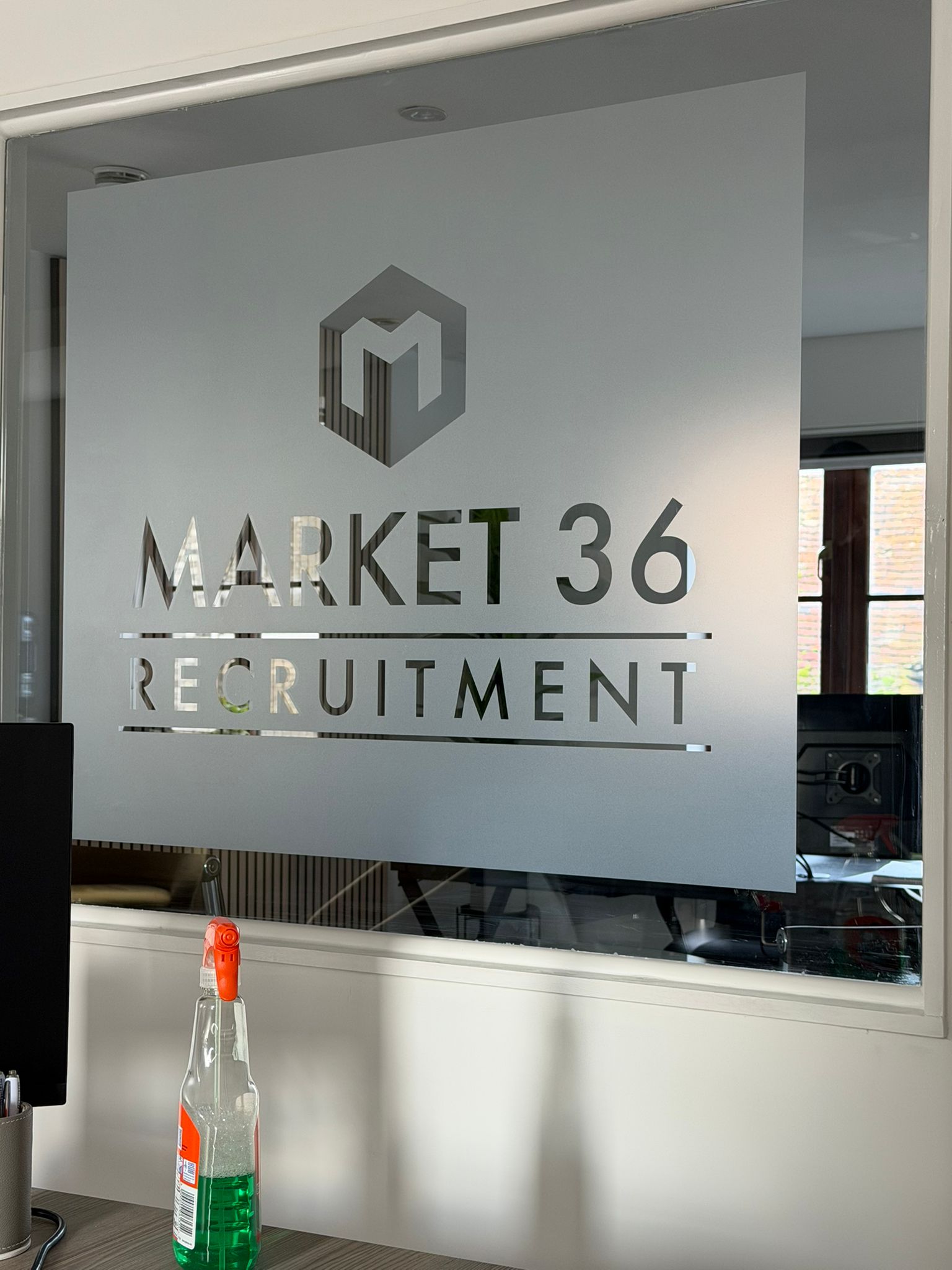 Frosted and manifestation glass film