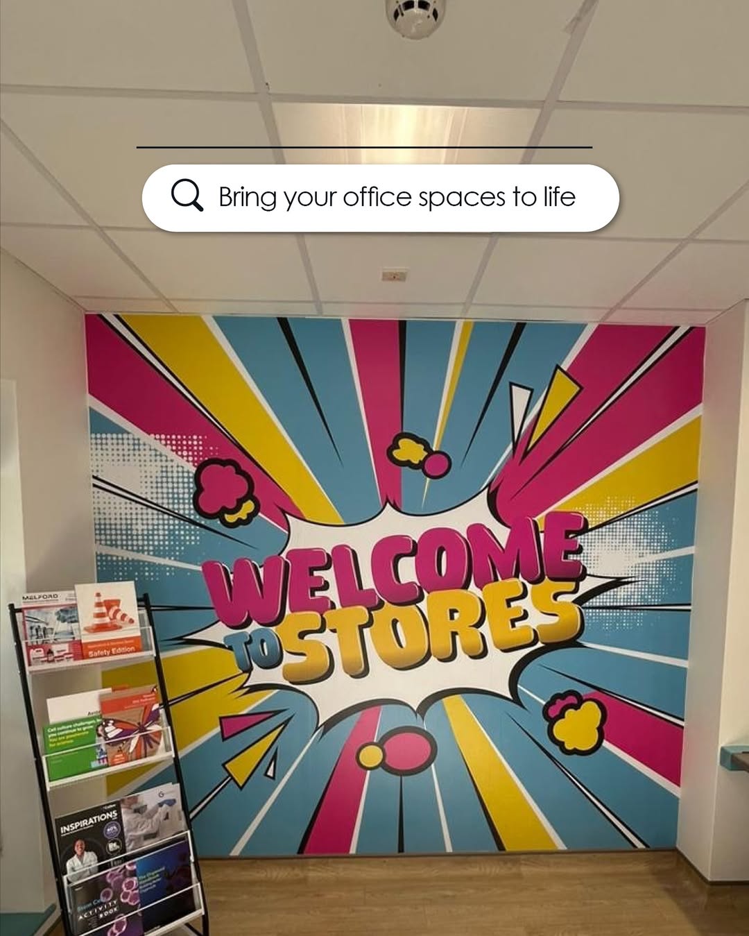 Interior wall graphics and murals